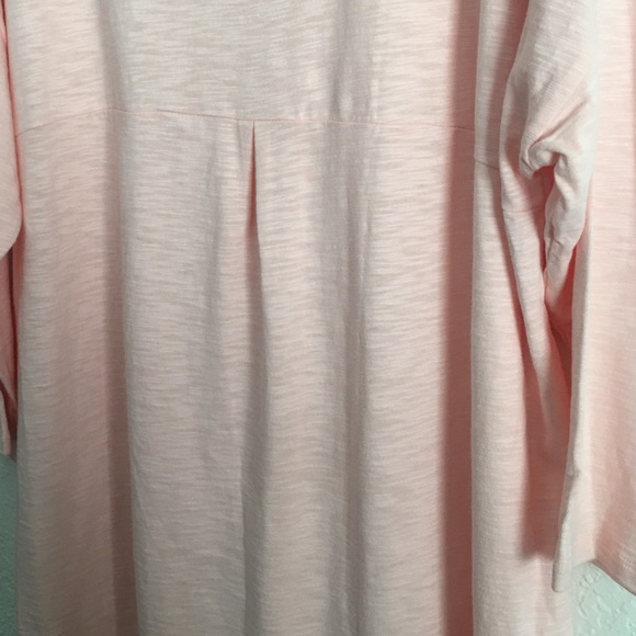 NEW Chico's High Low Cotton Blend Blouse (NO) - Picture 4 of 5